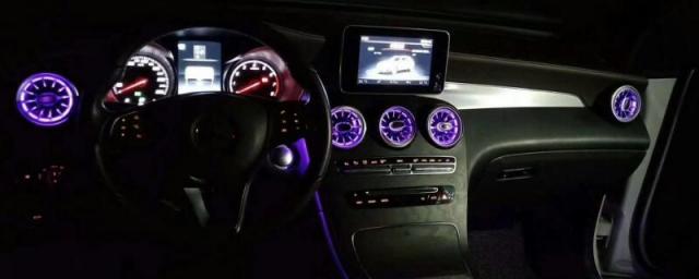 奔驰c260l氛围灯怎么开,glc260l氛围灯效果