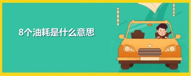 8个油耗是什么意思,汽车油耗8个油是什么意思