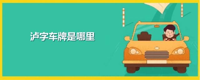 泸是哪里的牌照,泸属于哪个省的车牌