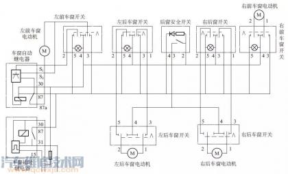 电动车窗工作原理和电路图,电动车窗的组成结构原理