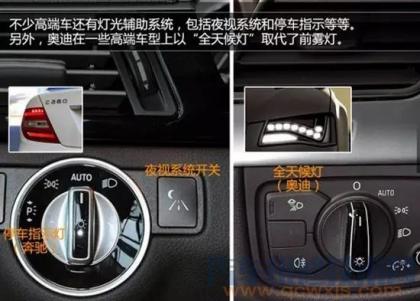 奥迪a8车内按键说明,奥迪车按钮图解法