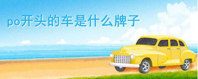 po开头的车是什么牌子多少钱,po开头的车是什么车