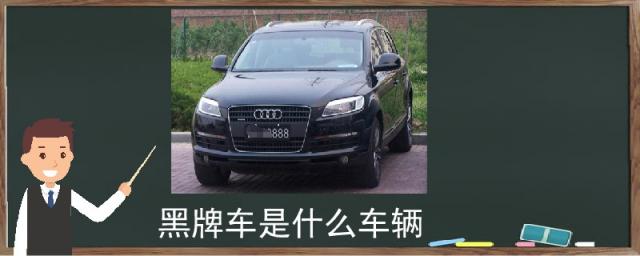 黄牌车都有什么车型,北京黑牌车是什么车辆