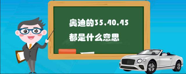 奥迪的30,35,40,45都是什么意思,奥迪45是什么意思啊